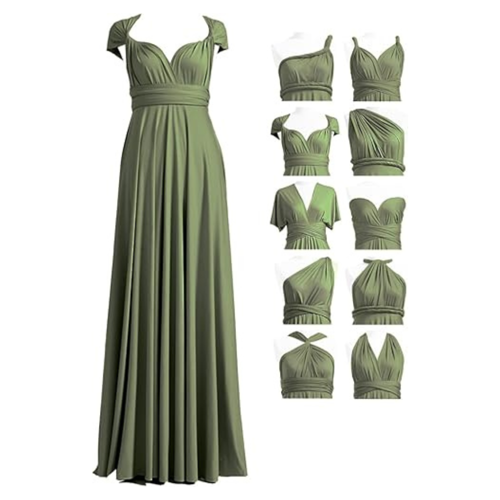 Infinity Twist Wrap Summer Dress – Lightweight Convertible for Women