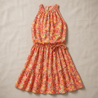 Halter Dream Dress - Feel the Breeze and Bloom with Effortless Summer Grace