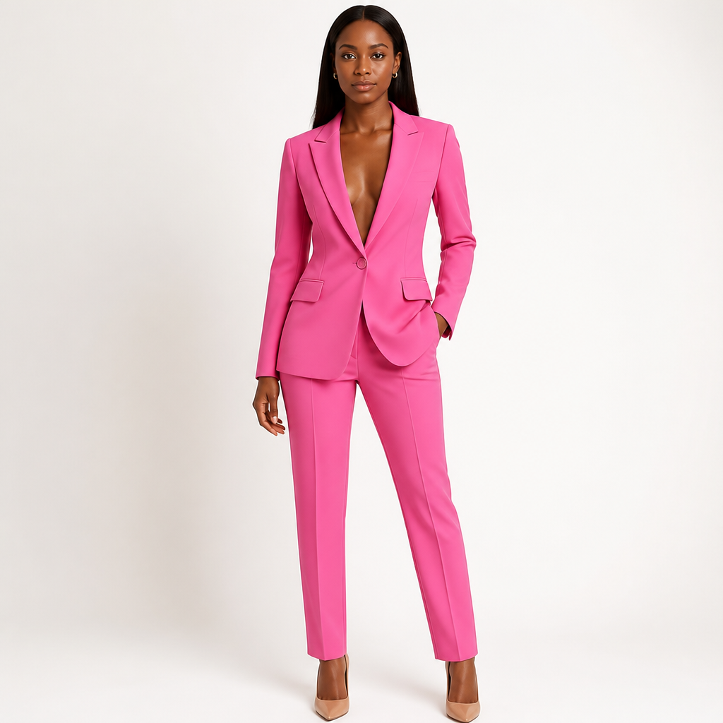 Women's Blazer and Trousers Suit with a Classic Line | Style That Never Quits