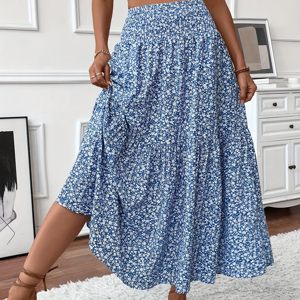 Women's Maxi Floral Skirt