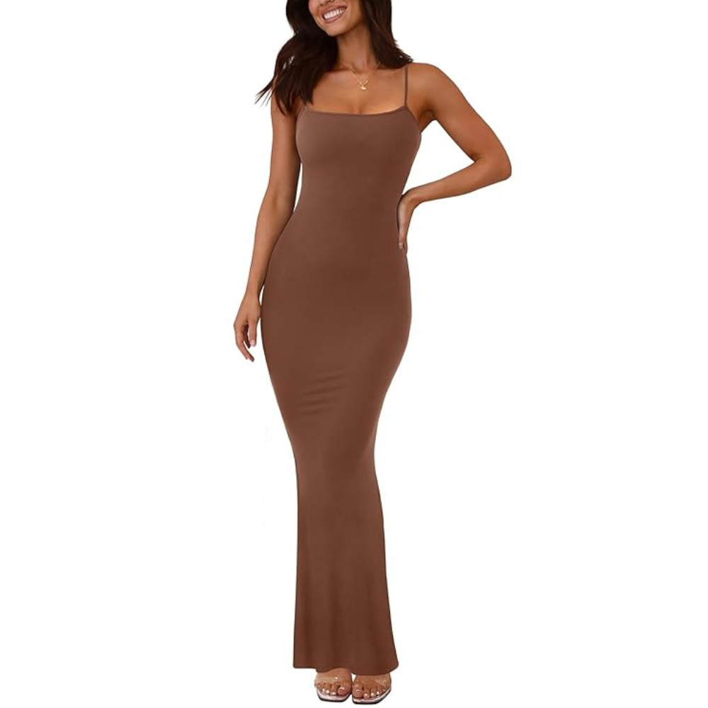Elegant Slip-Style Bodycon Dress – Evening Shapewear for Women