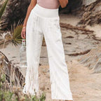 Effortlessly Breathable Wide Leg Linen Pants For Women