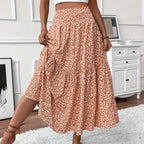 Women's Maxi Floral Skirt