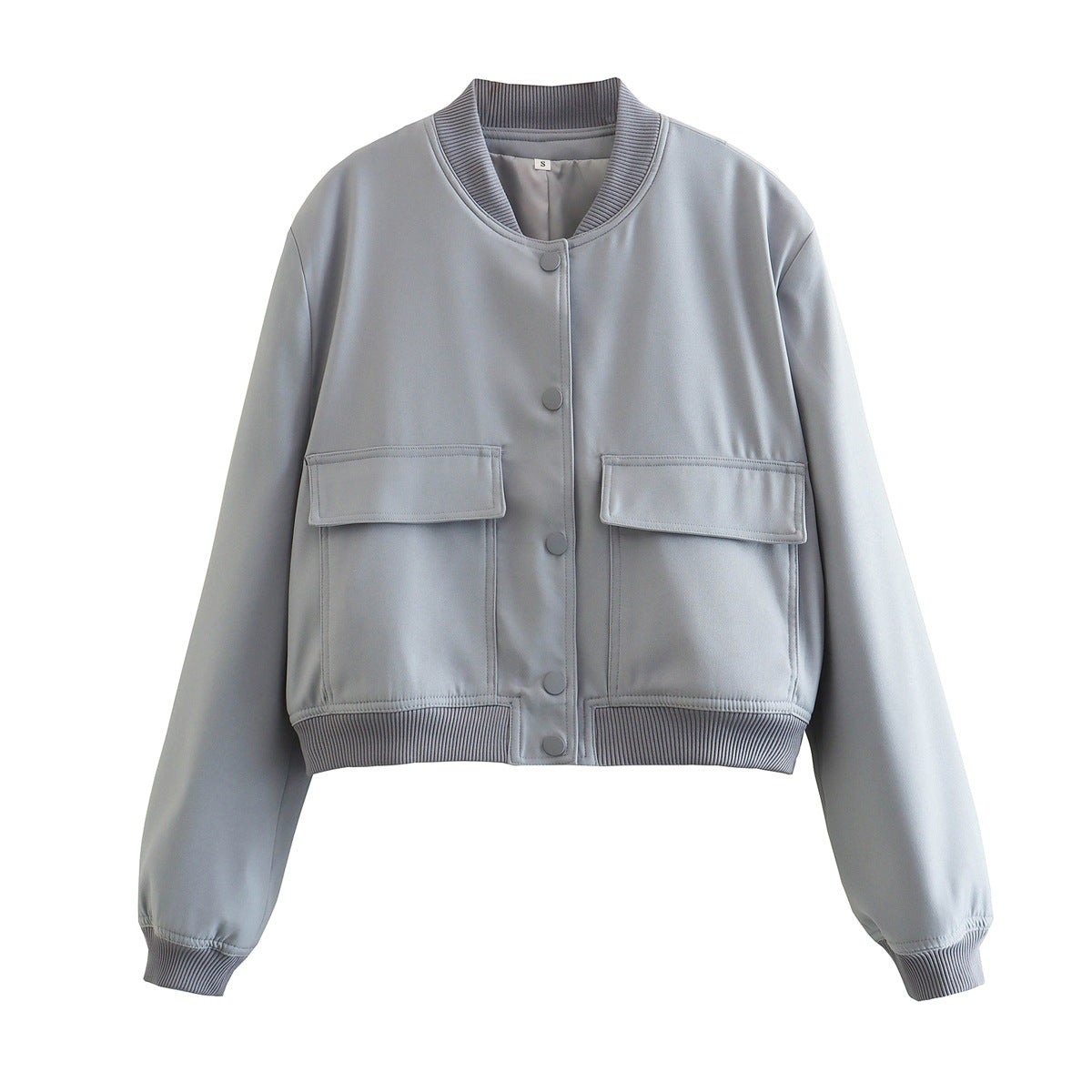 Relaxed High-Neck  Women's Bomber Jacket
