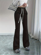 Women's High-Waist Flared Trousers