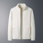 Women's Fashion Solid Color Warm Jacket, Autumn/Winter Comfortable Reversible Jacket
