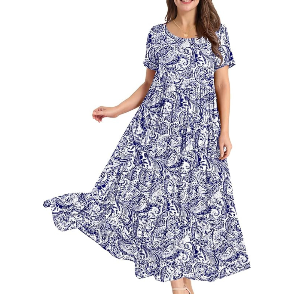 Floral Maxi Summer Dress – Lightweight Boho for Women