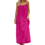 Open Back Maxi Summer Dress – Lightweight Breezy for Women