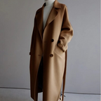 Elegant Women's Wool Jacket for Winter - Camel