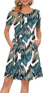 Sunlit Swing Dress - Sheet Imprint