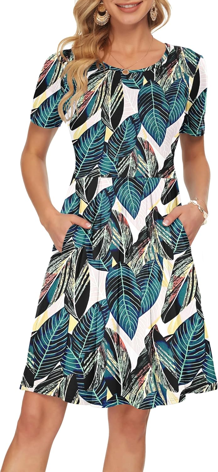 Sunlit Swing Dress - Sheet Imprint