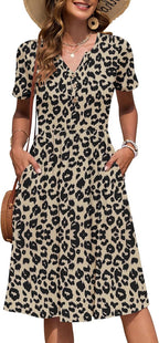 Knee-Length Summer Dress – Lightweight Easy Care for Women