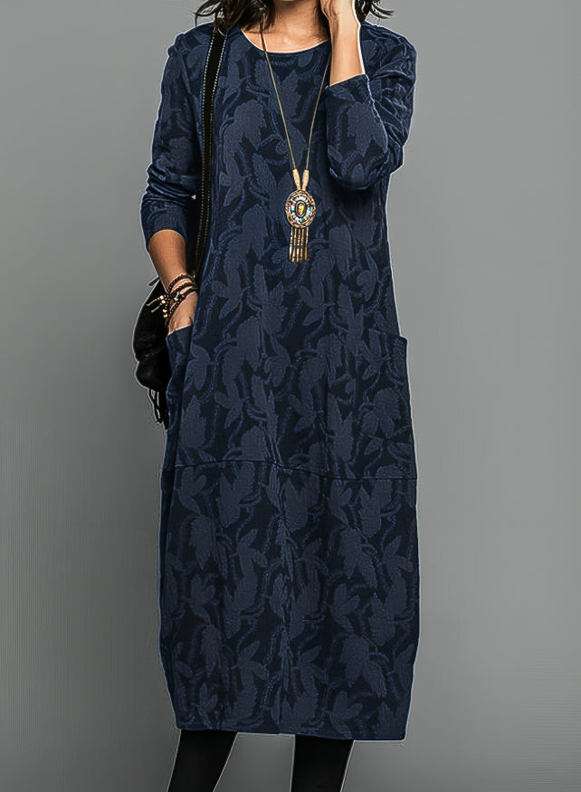 Women’s Winter Dress | Long Sleeve Midi With Pockets