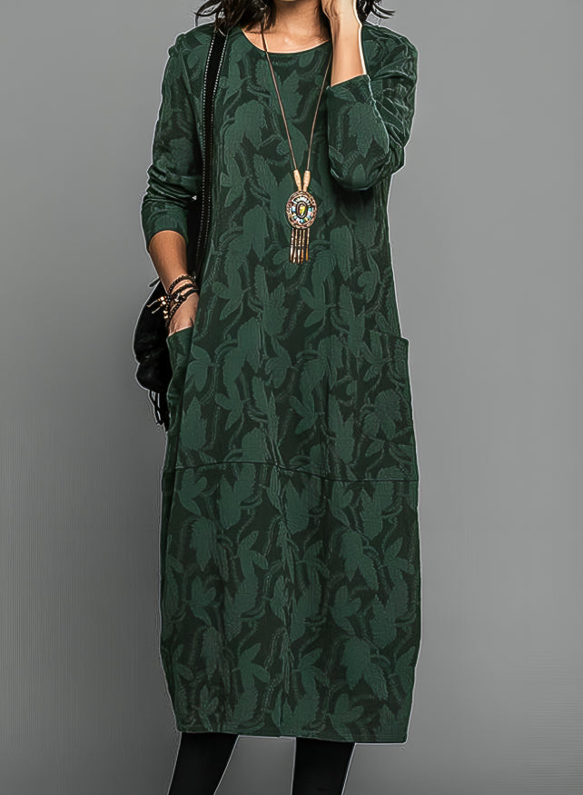 Women’s Winter Dress | Long Sleeve Midi With Pockets