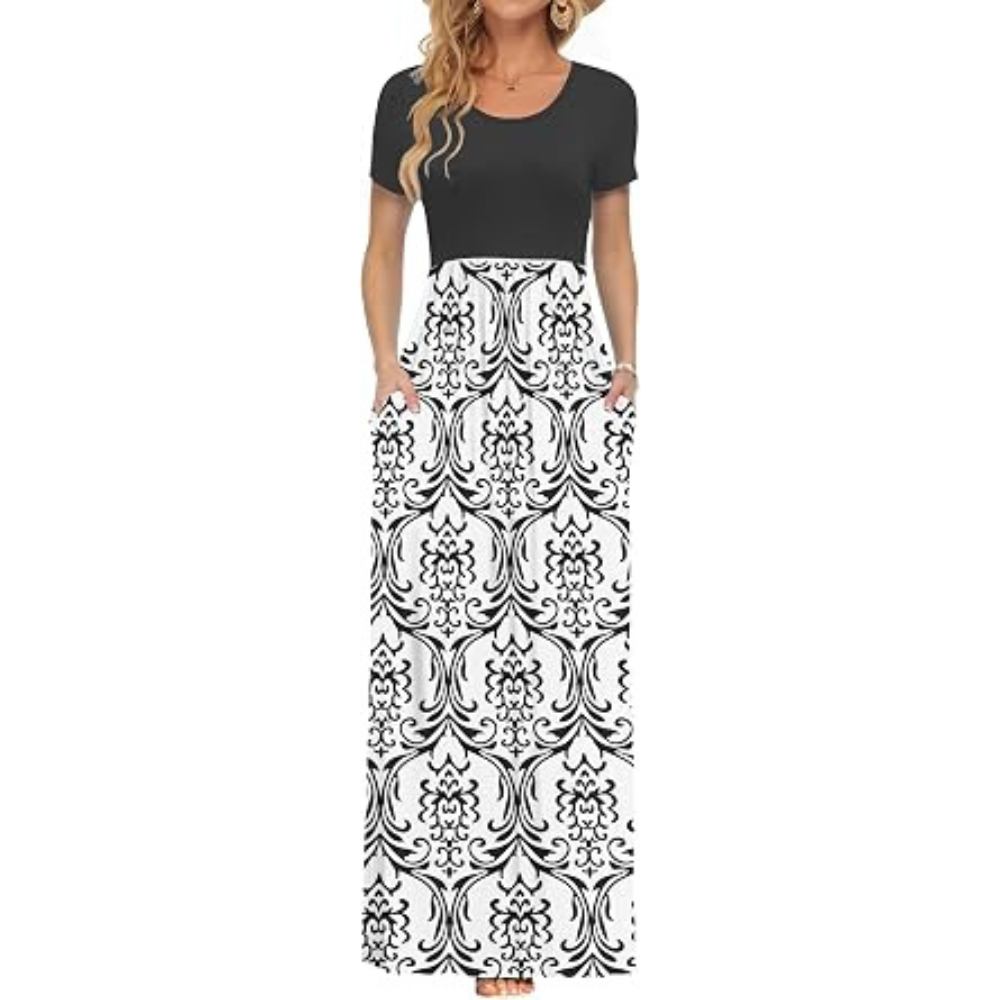 Linen-Luxe Maxi Summer Dress – Lightweight Lace for Women