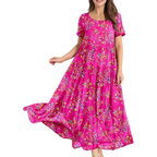 Floral Maxi Summer Dress – Lightweight Boho for Women