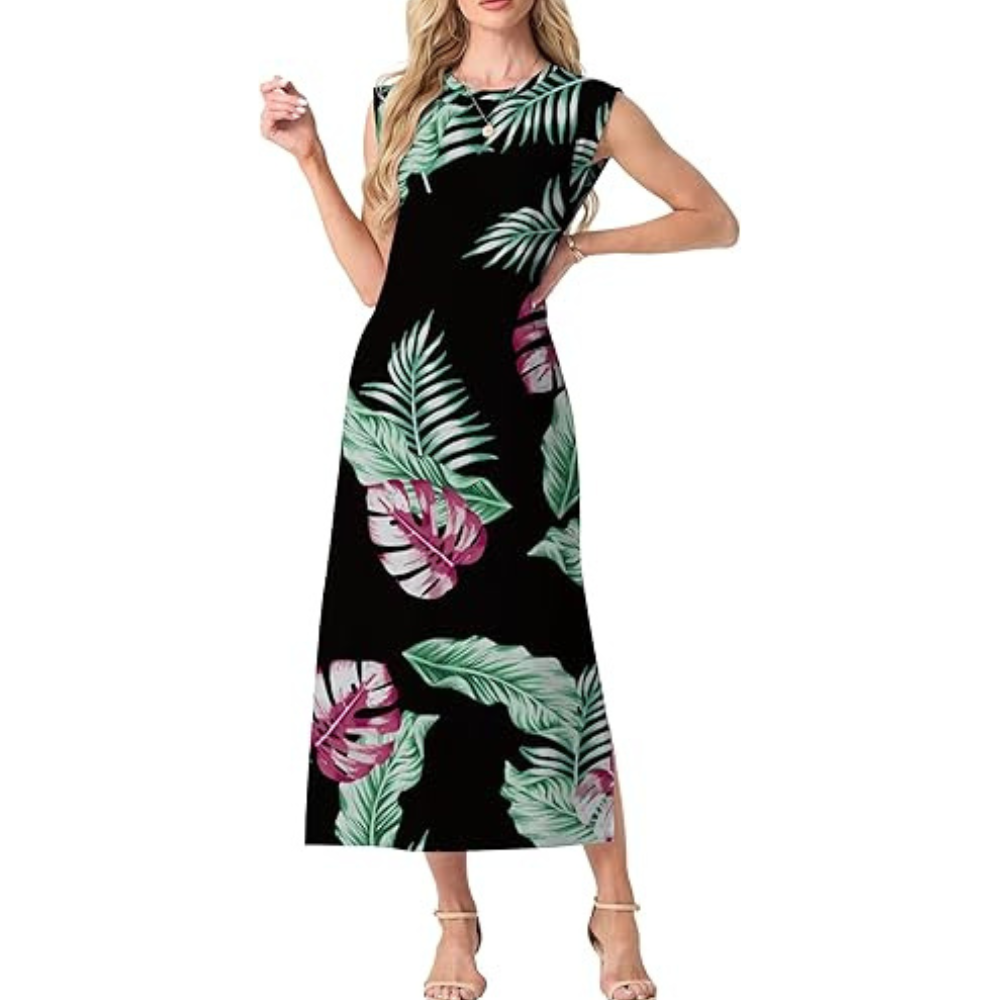 Velvet Maxi Summer Dress – Lightweight Flattering for Women