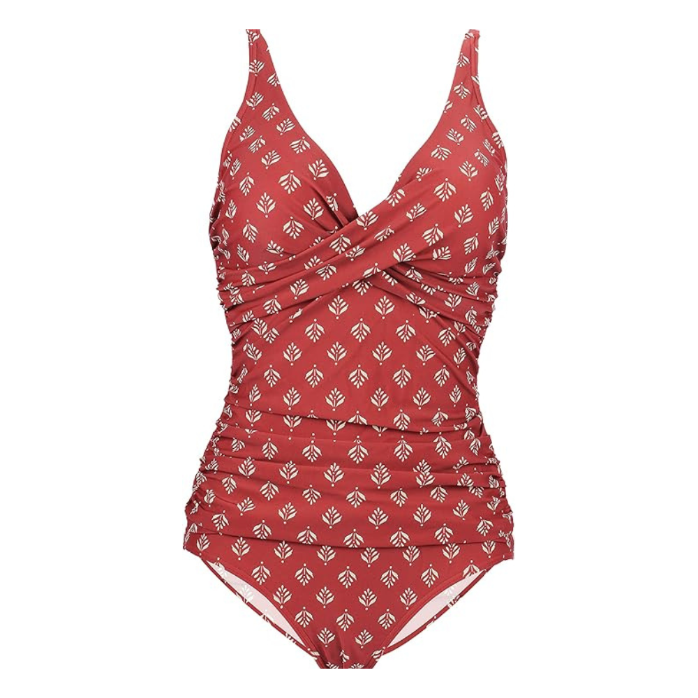 Tummy-Control V-Neck Swimsuit – Shaping Support for Women