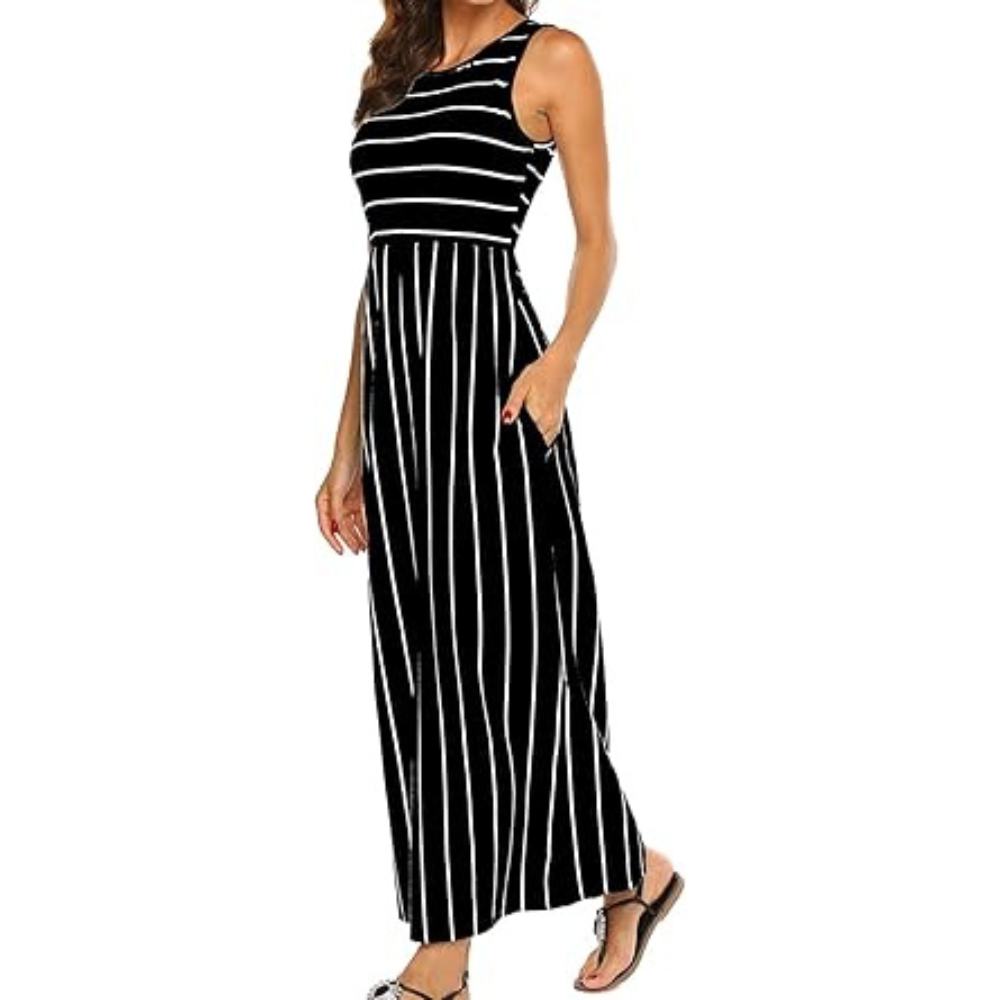 Linen Maxi Summer Dress – Lightweight Lace for Women
