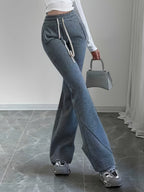 Women's High-Waist Flared Trousers