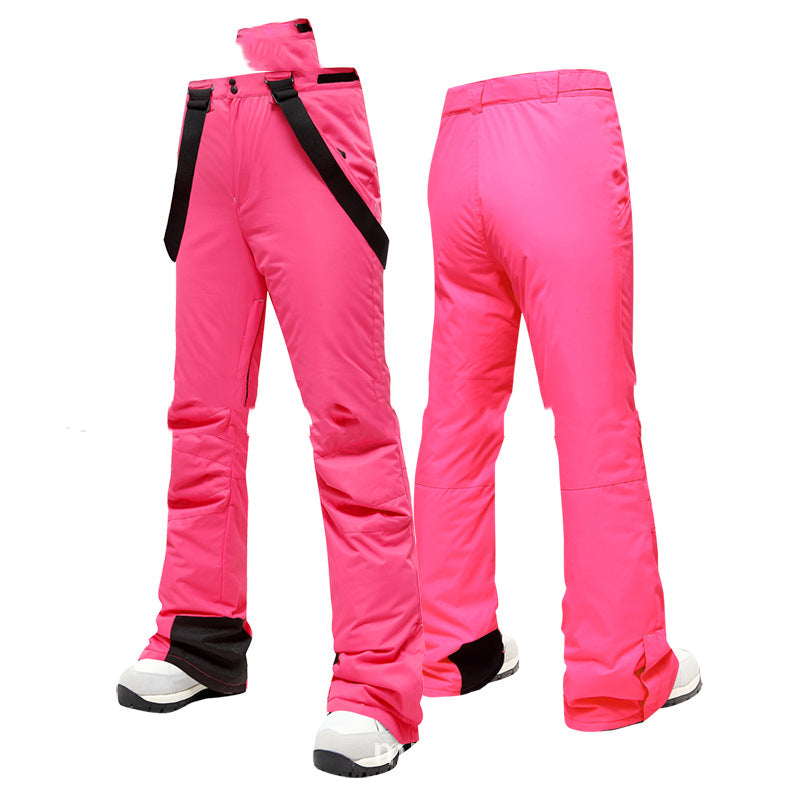 Women's Ski Pants, Breathable, Water-Resistant, Wear-Resistant, Snow Pants - Pink