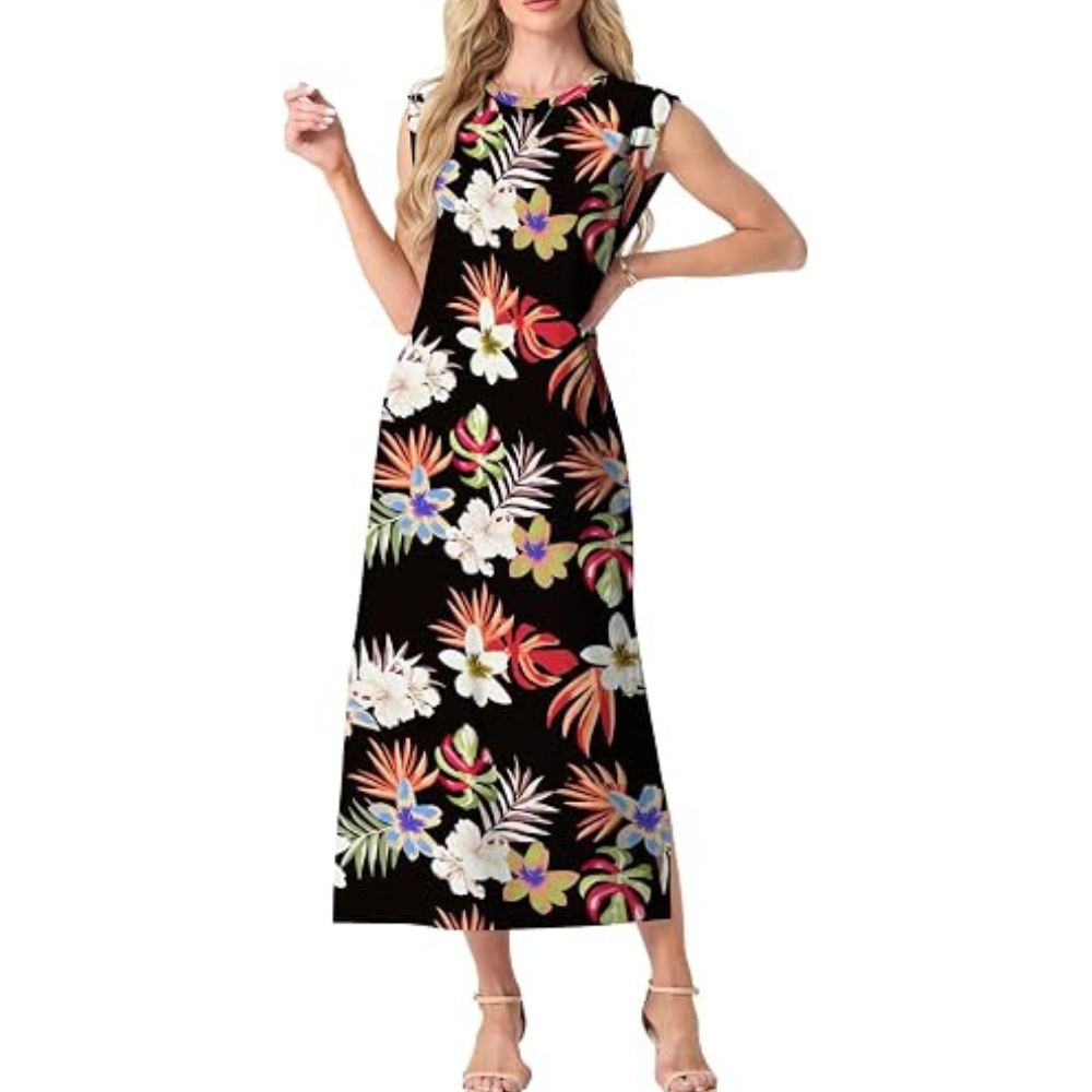 Velvet Maxi Summer Dress – Lightweight Flattering for Women