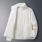 Women's Fashion Solid Color Warm Jacket, Autumn/Winter Comfortable Reversible Jacket