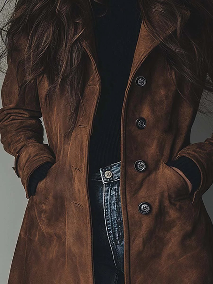 Women's Double-Breasted Classic Trench Coat