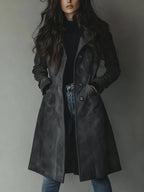 Women's Double-Breasted Classic Trench Coat