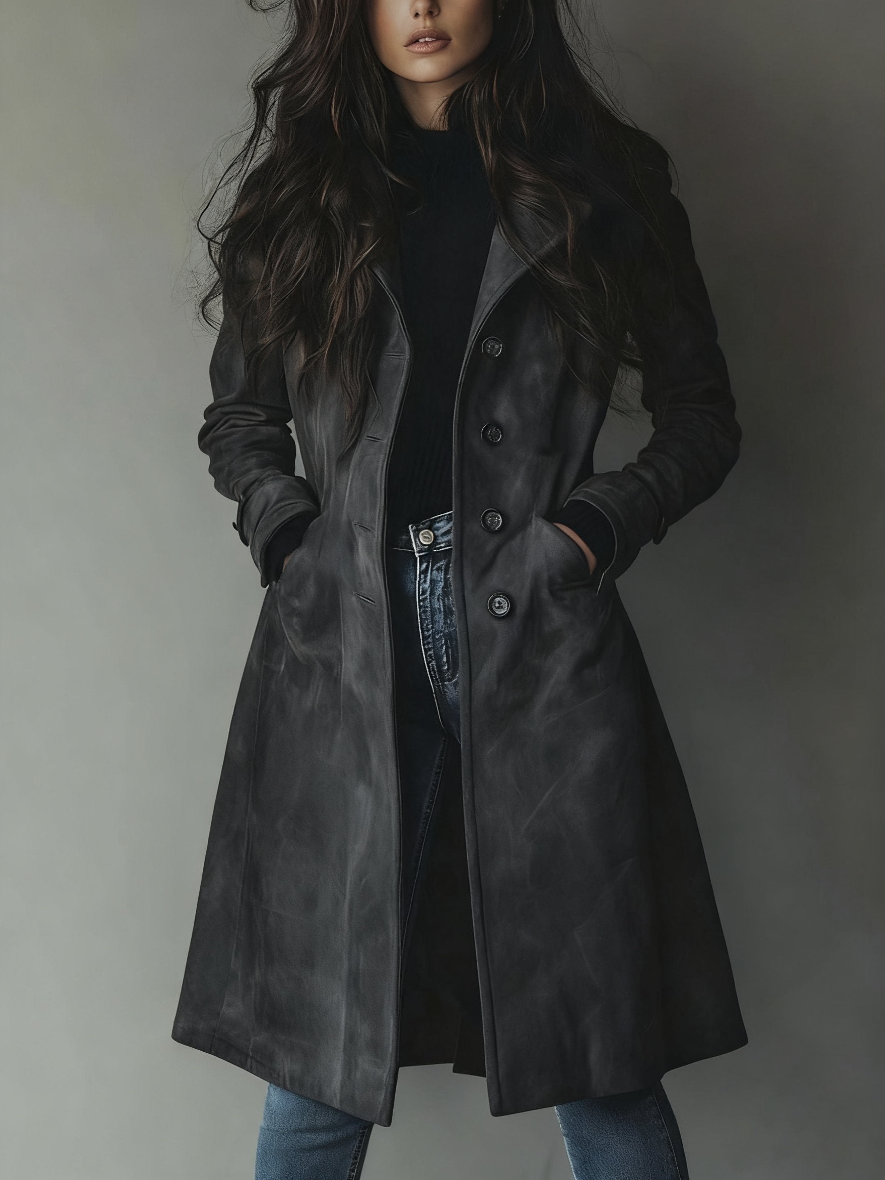 Women's Double-Breasted Classic Trench Coat
