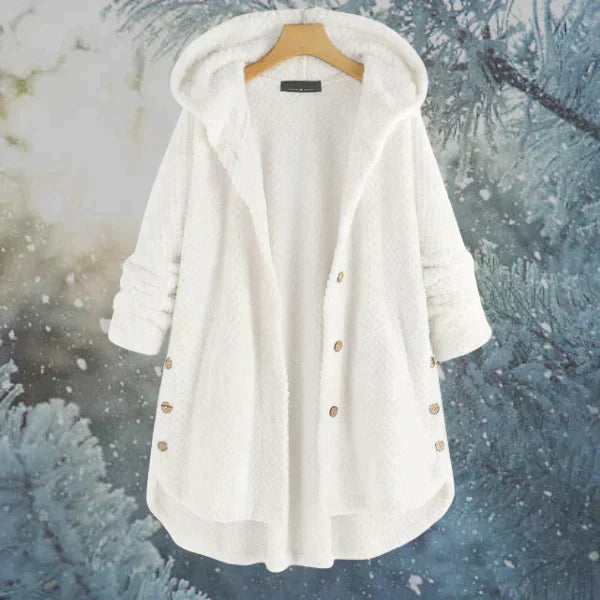 Women's Winter Jacket with Hood and Extra Warm Lining | Perfect for Cold Winter Days - White