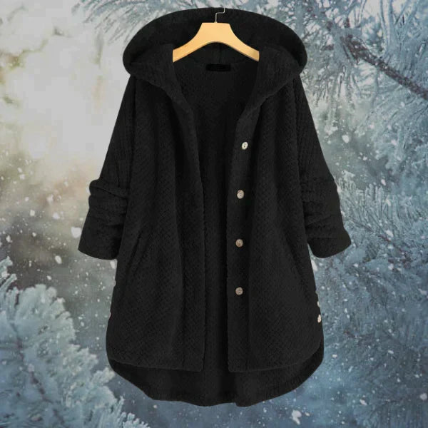 Women's Winter Jacket with Hood and Extra Warm Lining | Perfect for Cold Winter Days - Black