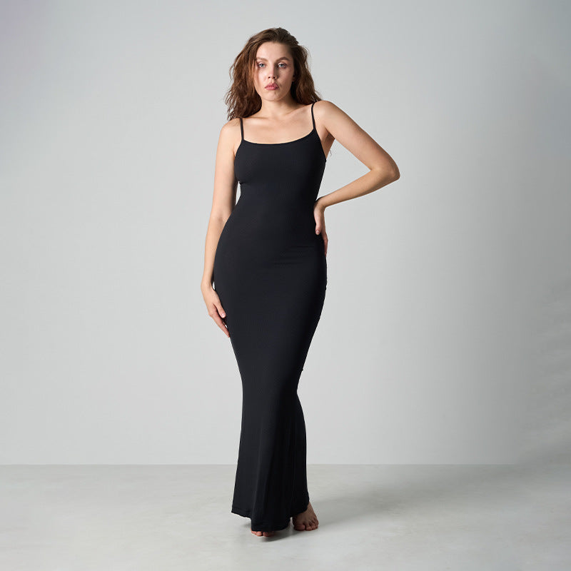 Core Sculpt Minimal Maxi Dress