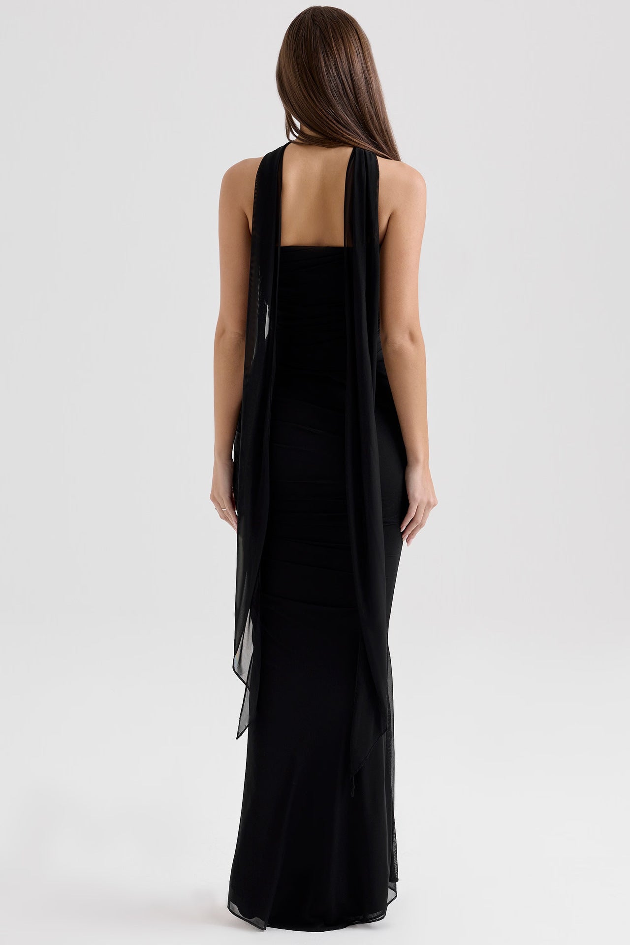 Noir Sculpt Strapless Avond Maxi Jurk