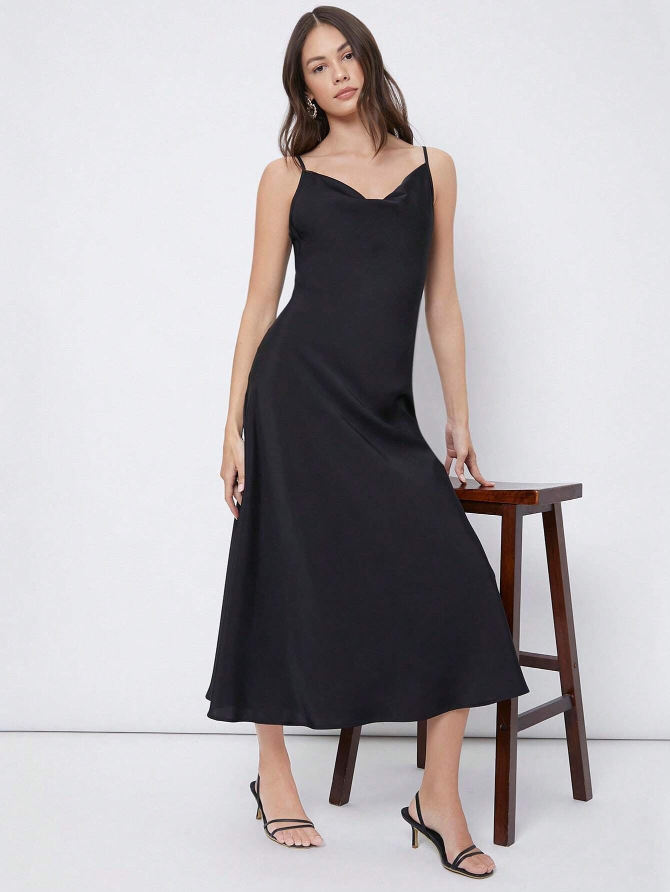 Luxe Satijnen Slip Midi-jurk
