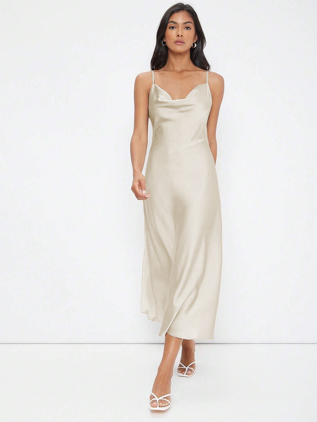 Luxe Satijnen Slip Midi-jurk