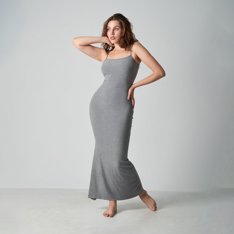 Core Sculpt Minimal Maxi Dress