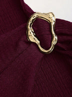 Sculpt Wickel-Akzent Mini-Kleid