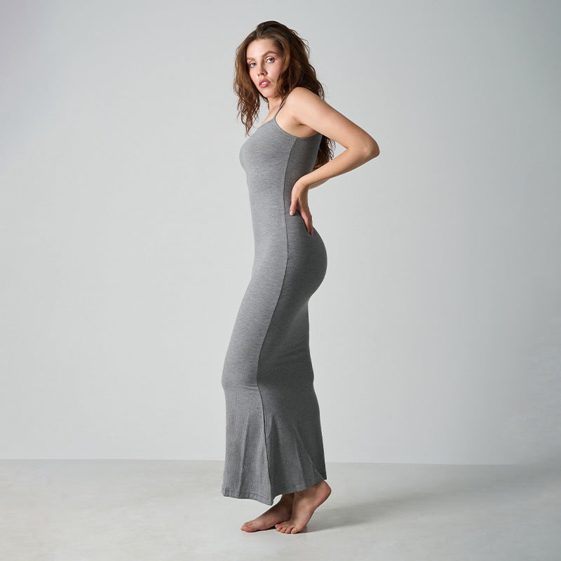 Core Sculpt Minimal Maxi Dress
