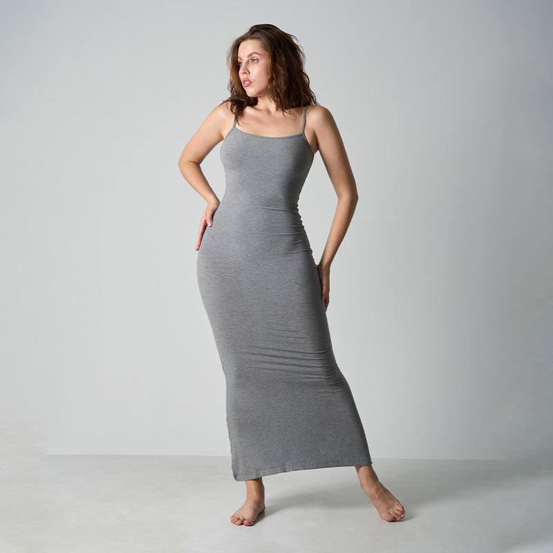 Core Sculpt Minimal Maxi Dress