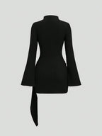 Sculpt Wickel-Akzent Mini-Kleid