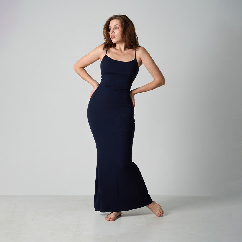 Core Sculpt Minimal Maxi Dress