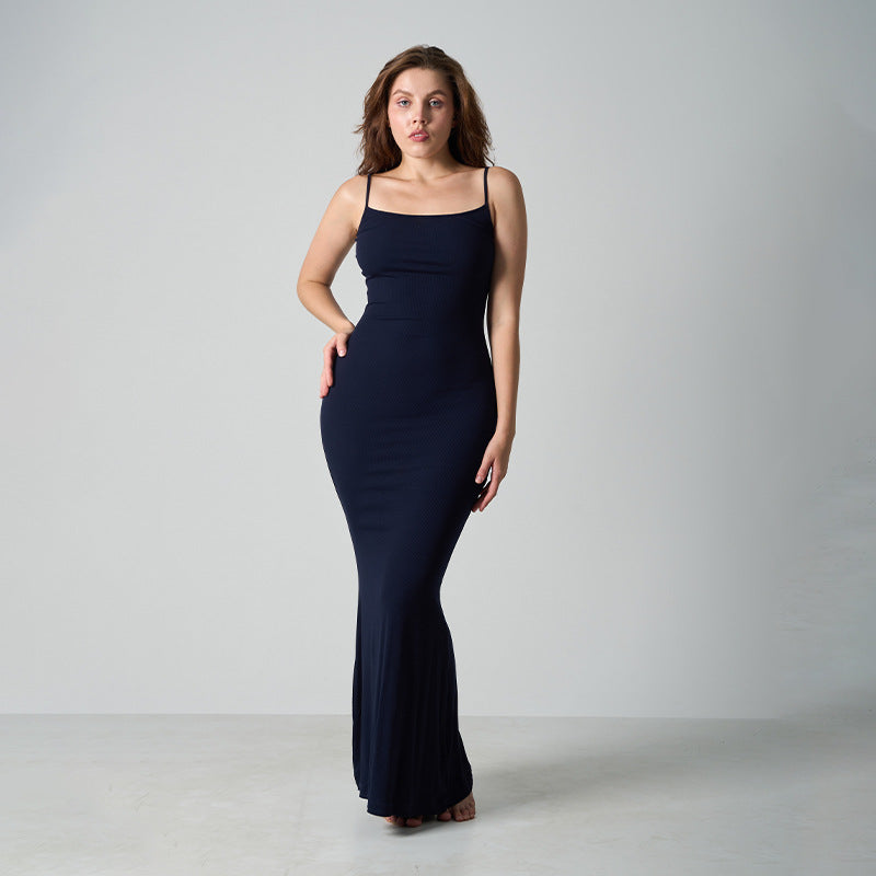 Core Sculpt Minimal Maxi Dress