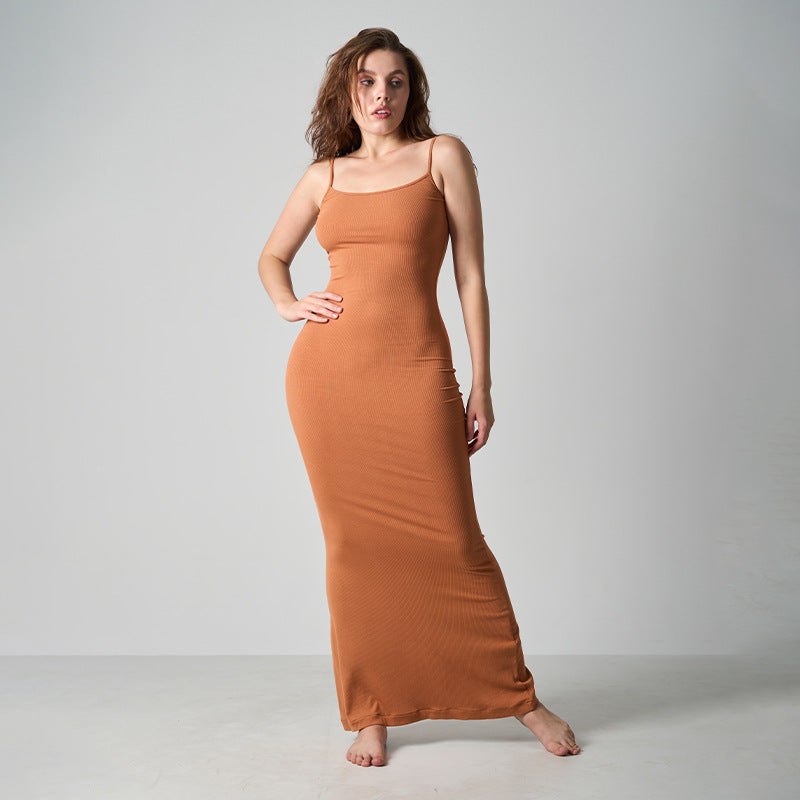 Core Sculpt Minimal Maxi Dress