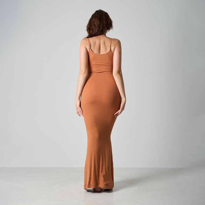 Core Sculpt Minimal Maxi Dress
