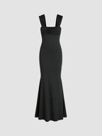 Sculpting Square Neck Maxi Dress
