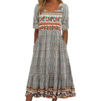 Floral Midi Summer Dress – Lightweight Day To Night for Women