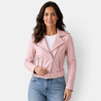 Women's Fitted Elegant Leather Jacket