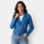 Women's Fitted Elegant Leather Jacket