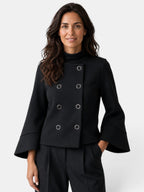 Women's Elegant Wool Cape Jacket